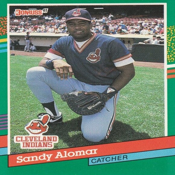 Sandy Alomar MLB Card Collection - 6 Cleveland Indians MLB Cards - Picture 4 of 7